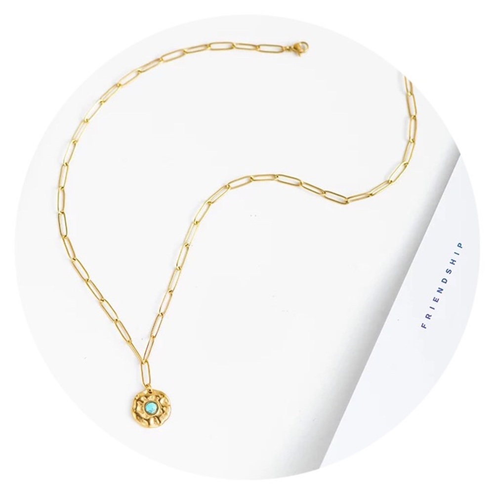 🔹• Anthro Turkuaz Pendant • 🔹 - Picture 3 of 6